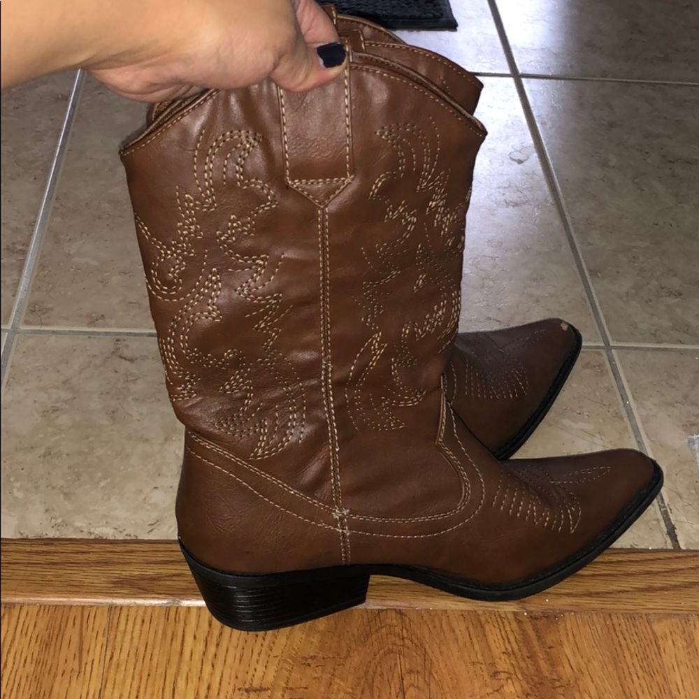 American Eagle cowgirl boots.